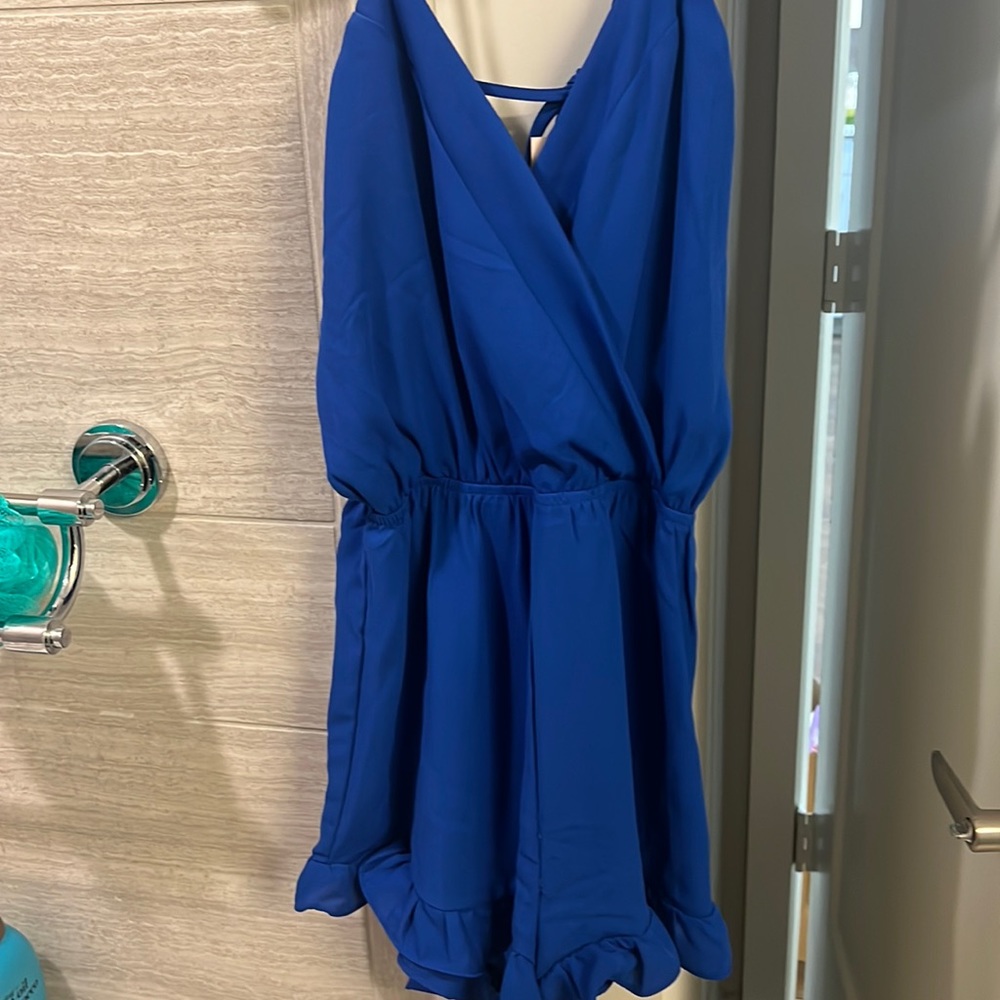 Superdown Blue Romper - XS (NEW)